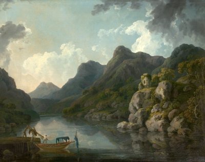 View of Snowdon with the Castle of Dolbardarn from Llanberis, North Wales, 1787 by Philippe Jacques de Loutherbourg